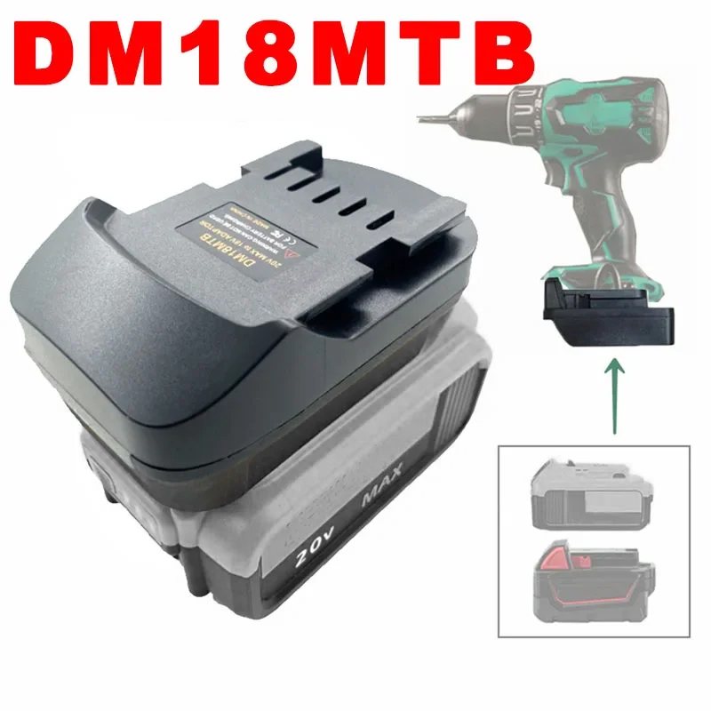 Power Tools Used - Adapter akumulatora DM18MTB do akumulatorów Dewalt/Milwaukee