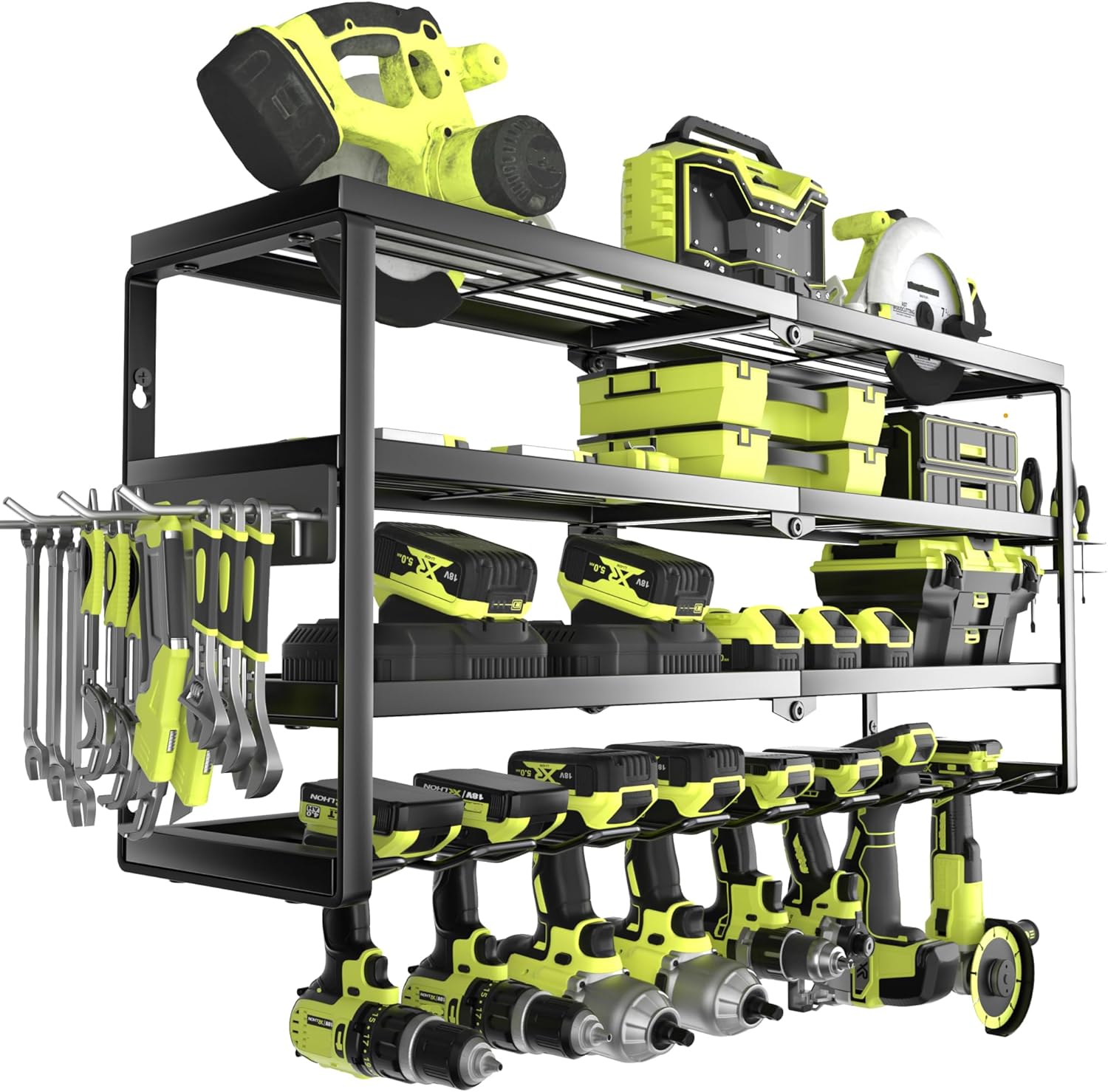 4-poziomowy ścienny organizer  – Power Tools Station recenzja i cena